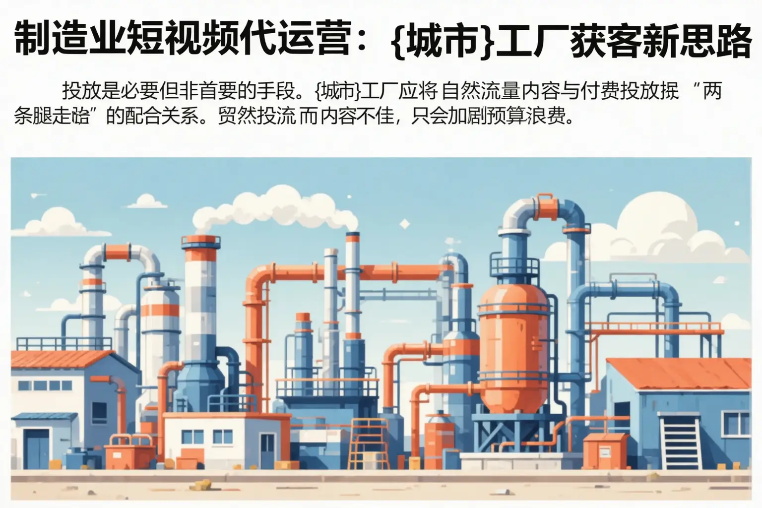 制造业短视频代运营:兰西工厂获客新思路